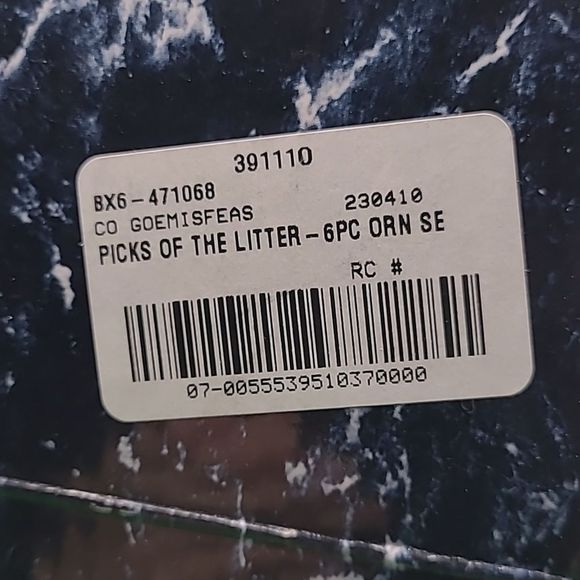 Goebel Easter "Picks of the Litter" 6 piece Rabbit ornament set - Picture 11 of 12